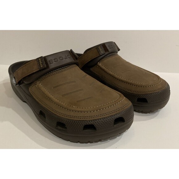 Crocs Other - Crocs Classic Yukon Vista II Clog Men's 10 Brown Vegan Leather Slip On Gorpcore